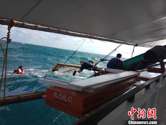 圖為救助現場。 中交公路規(guī)劃設計院有限公司 攝